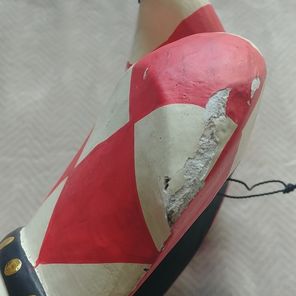 Wooden jester clown mask wall hanging - Picture 8 of 8